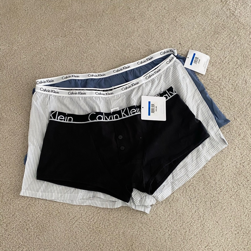 Calvin Klein Black and Blue Boxers Modern Fit